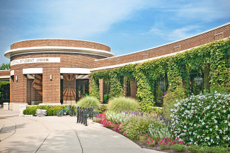 Front of the Hulman Memorial Student Union building